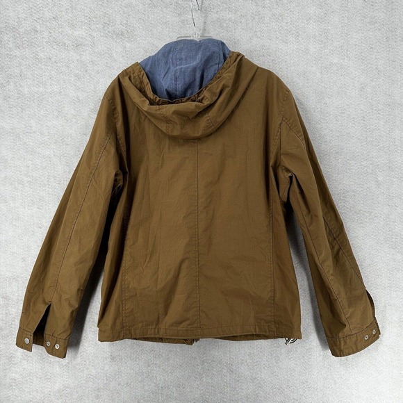 Meters/Bonwe Jacket Mens XXL‎ Full Zip Tan Brown Hooded Pockets Lined 185/104B - Picture 2 of 14